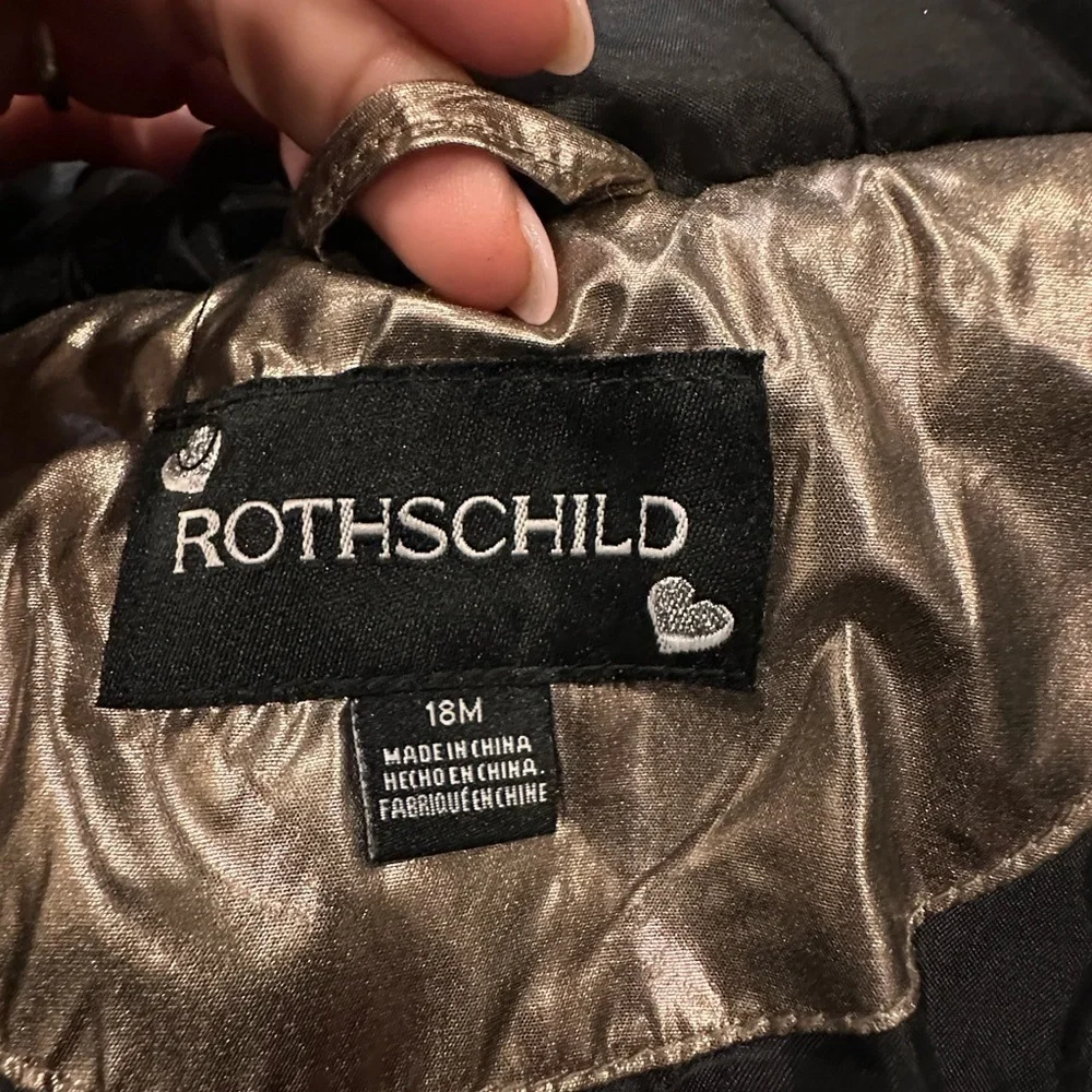 Rothschild Metallic Brown Kids Puffer Jacket